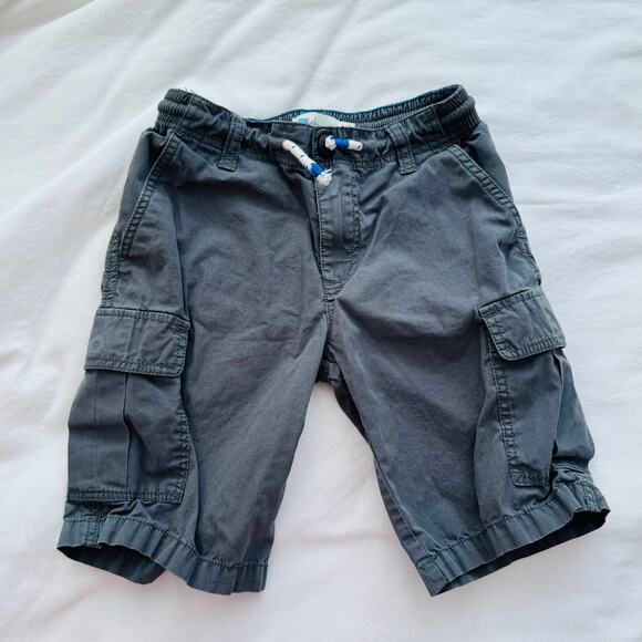 Boden Gray Pull-On Cargo Chino Boys Shorts Size 7Y - Picture 1 of 4